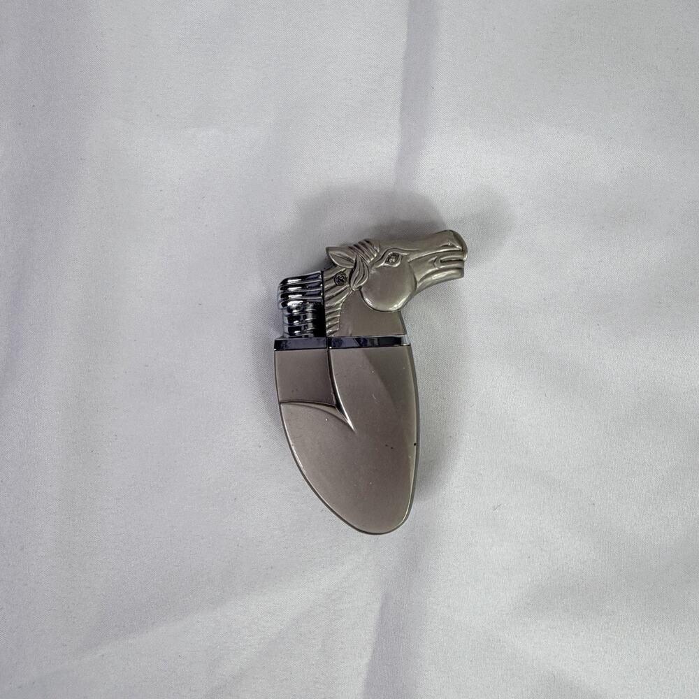 Horse Head Fluid/Wick Lighter Rechargeable unbranded farm, state, Horses, polo